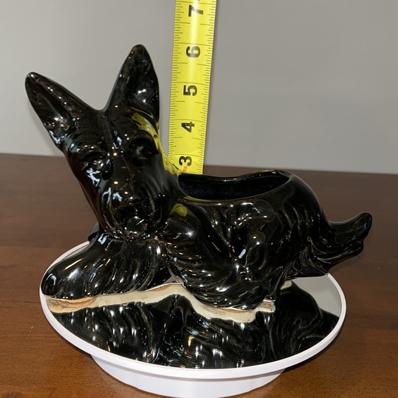 Mid Century Modern Black Scottish Terrier Planter, Excellent Condition Vintage - Picture 6 of 9